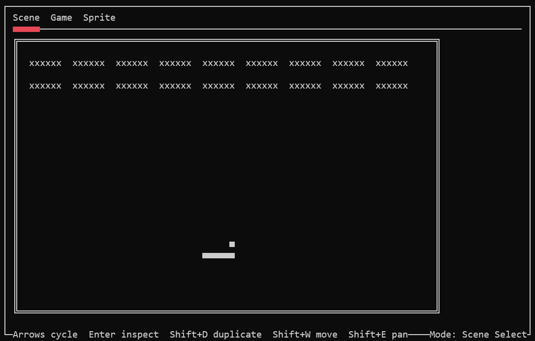 Main Panel - Scene Tab